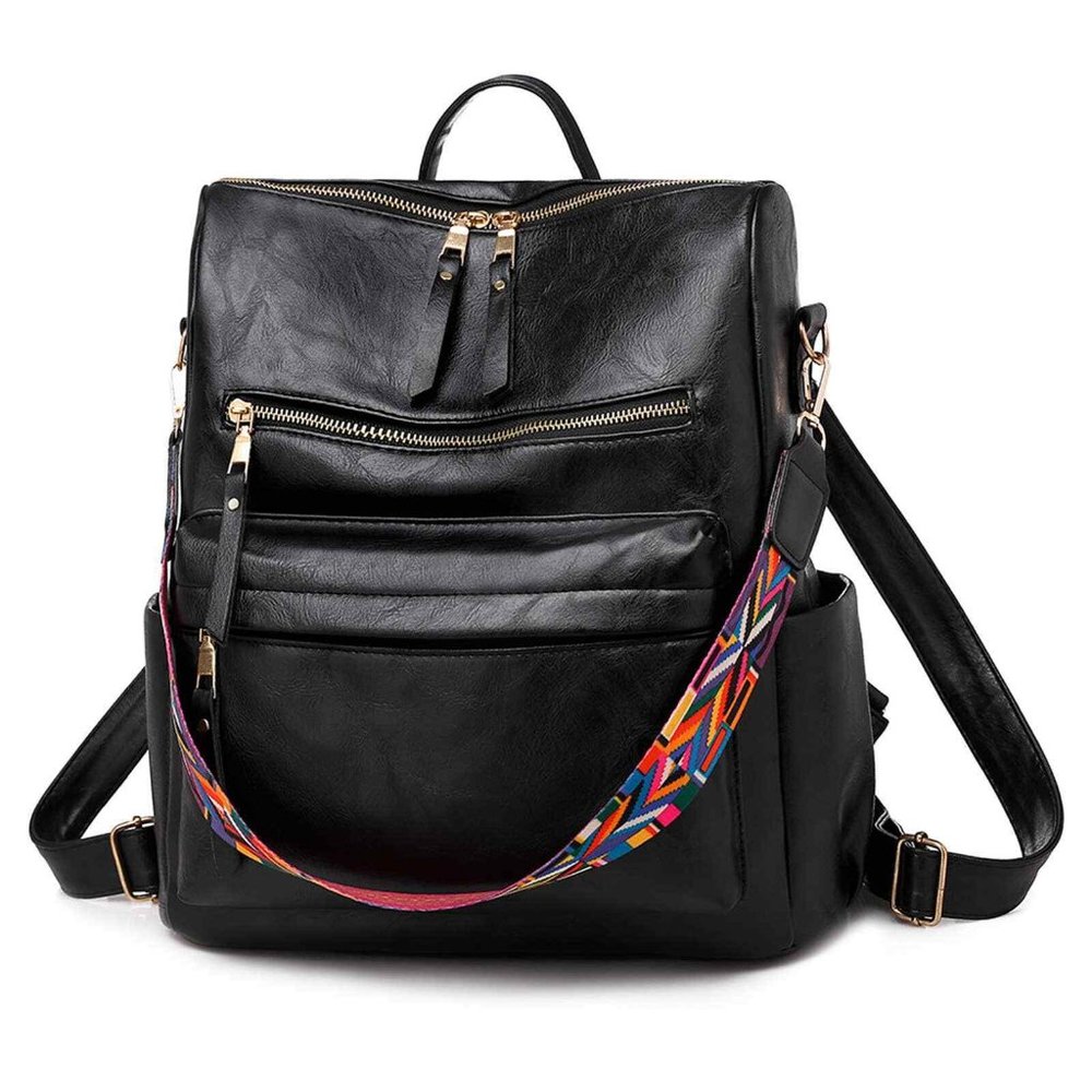 🌟 Leather Backpack Purse Shoulder Handbag Bag 👜🎒